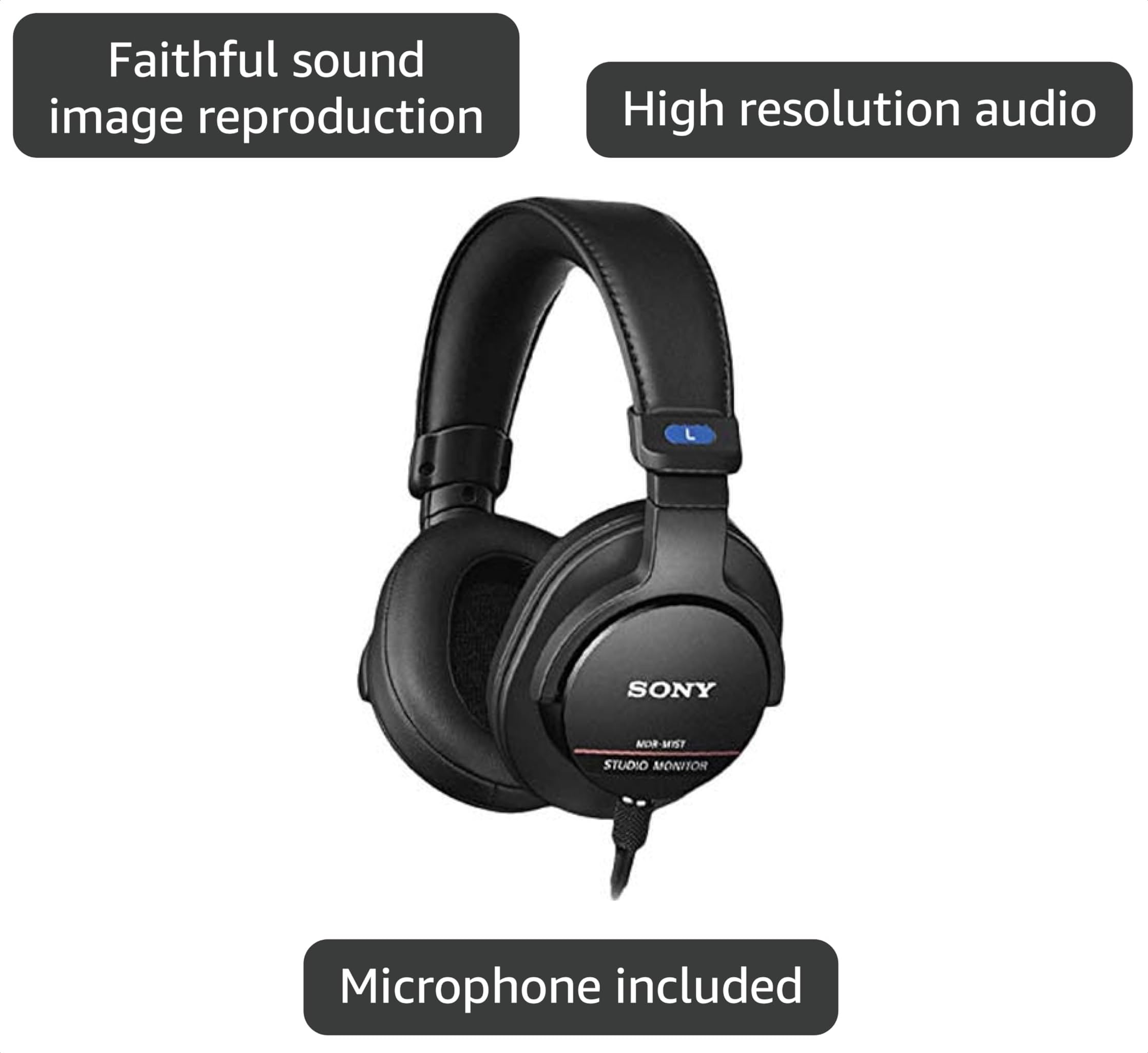 SONY MDR-M1ST スタジオモニター Amazon.com: Sony / MDR-M1ST Wired High Resolution Monitor